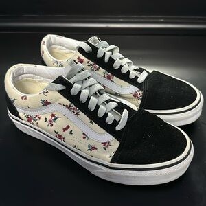 Vans Old-Skool Low Black/Floral US Men’s 4.5/Women’s 6